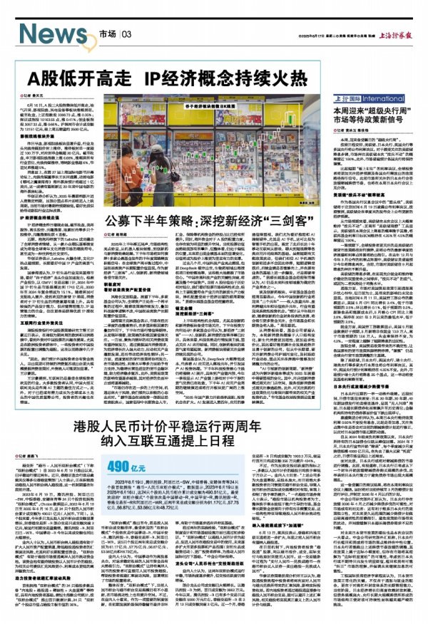 配资平台靠谱 公募下半年策略: 深挖新经济“三剑客”